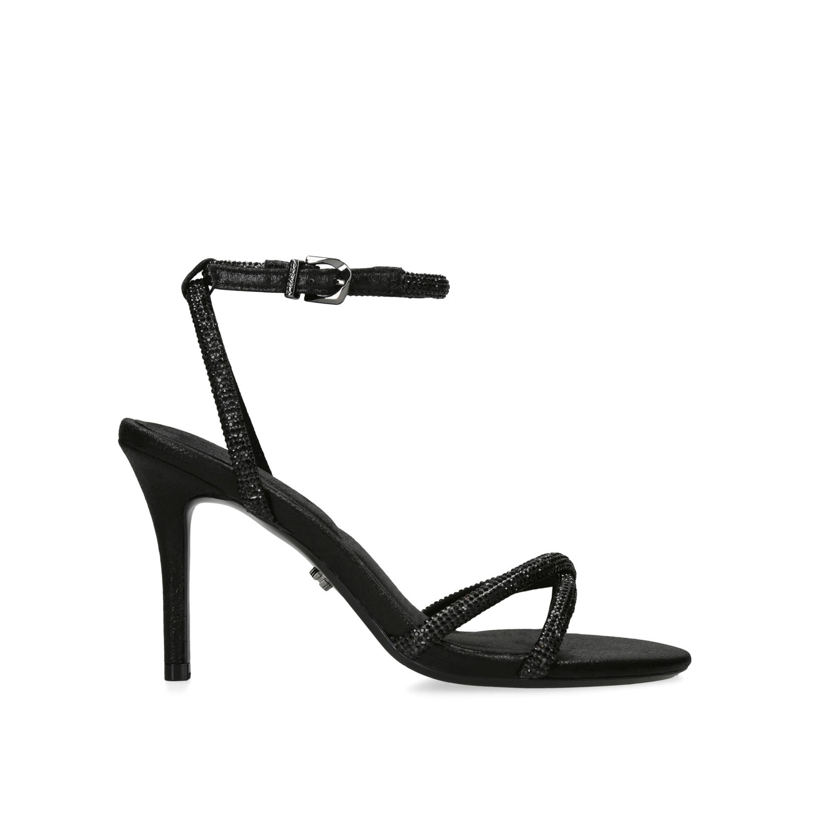 Carvela black sale strappy heels