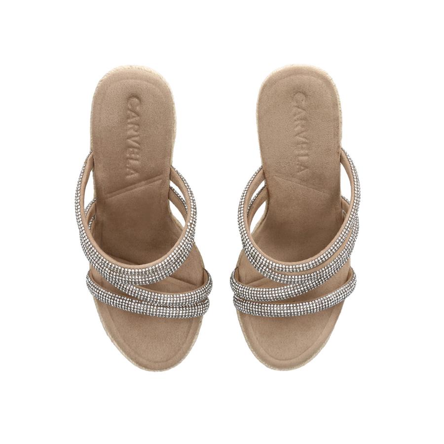 Carvela silver wedges hotsell