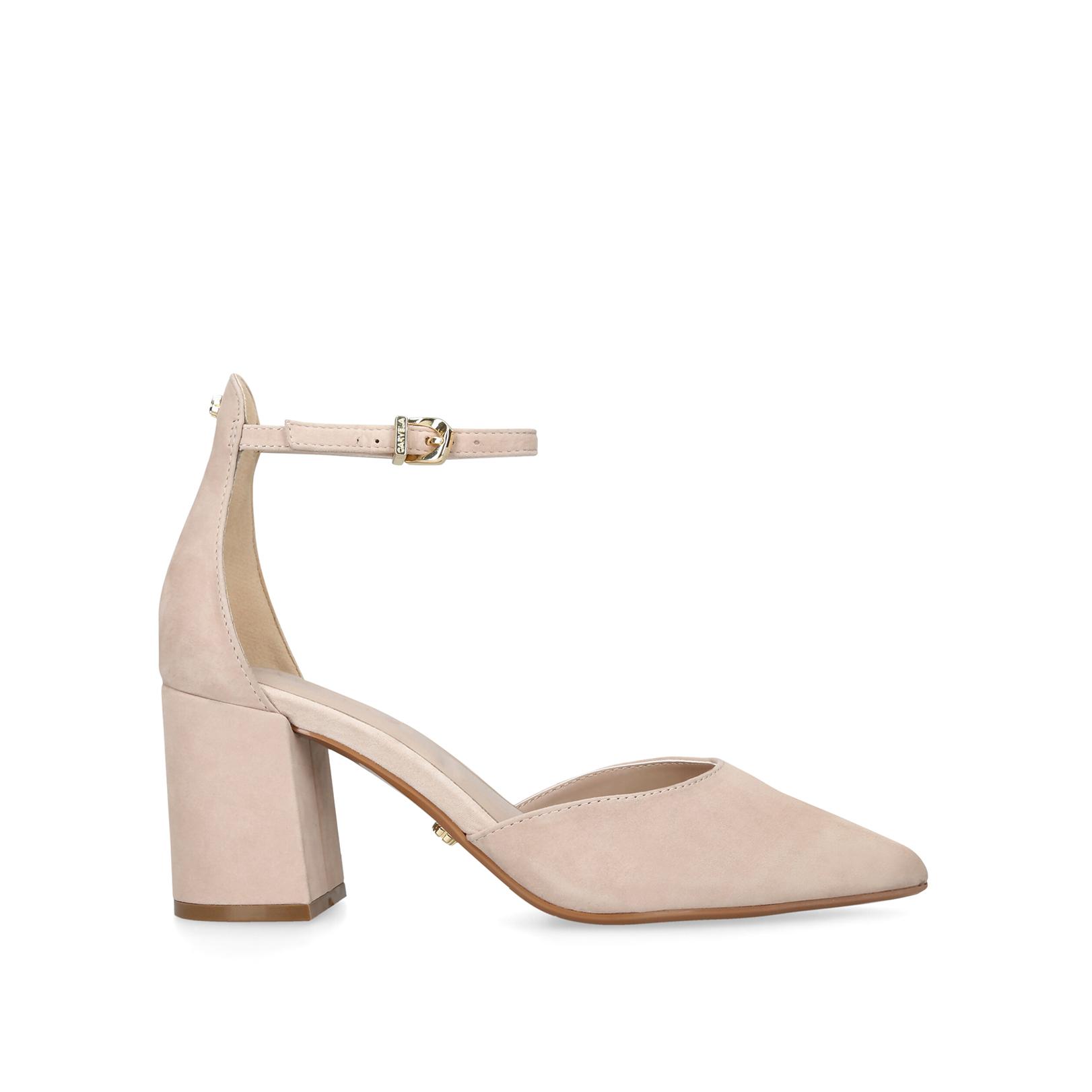 Blush suede hot sale court shoes