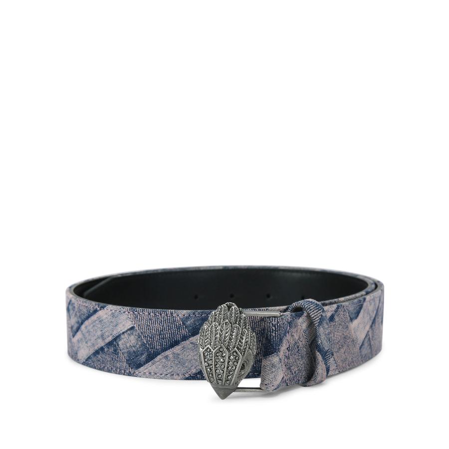 KURT GEIGER KENSINGTON BELT Kensington Black Quilted Leather Belt | Kurt Geiger main image 3