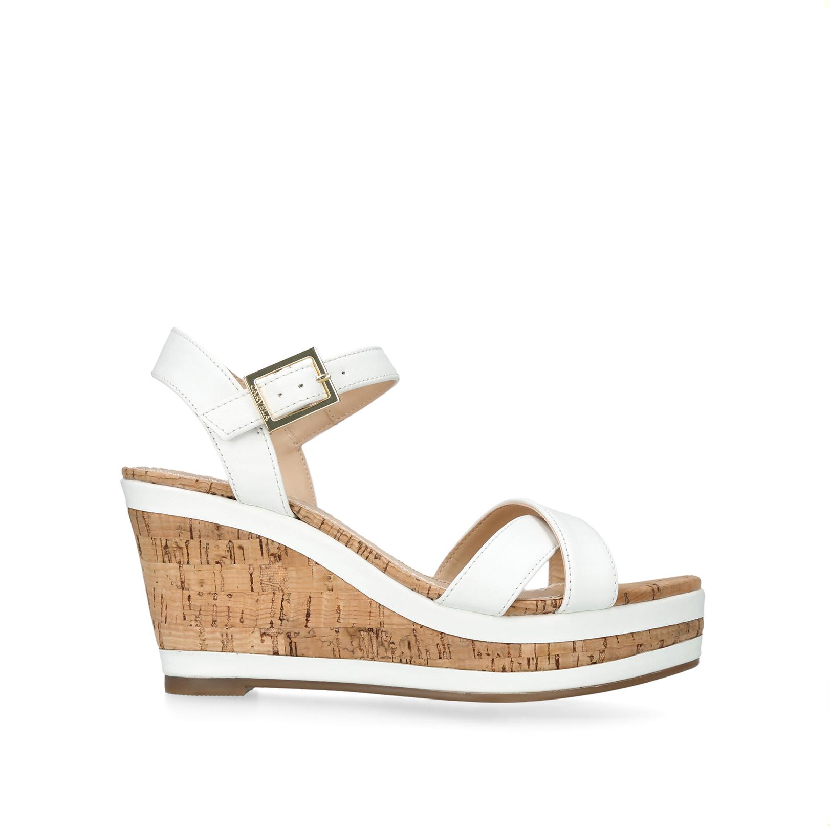 Carvela store white wedges