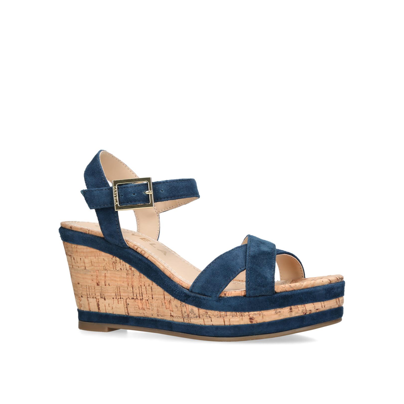 Carvela 2025 navy wedges