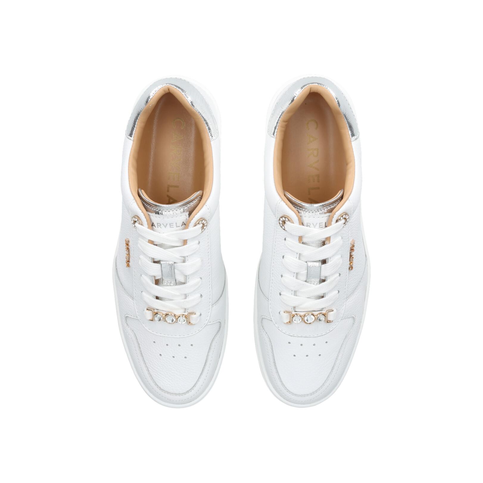 carvela white sneakers