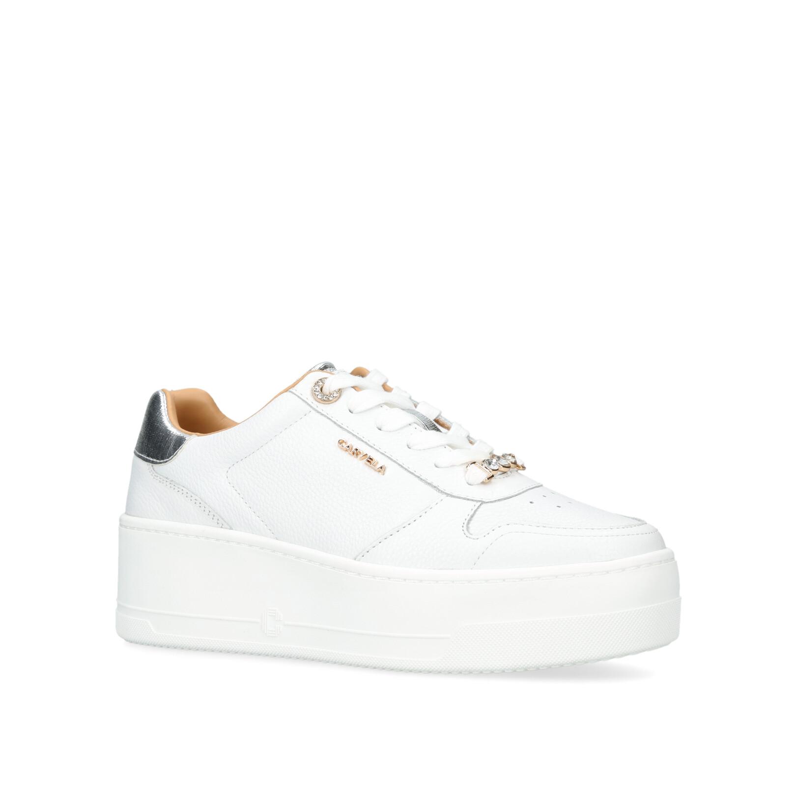 carvela white sneakers