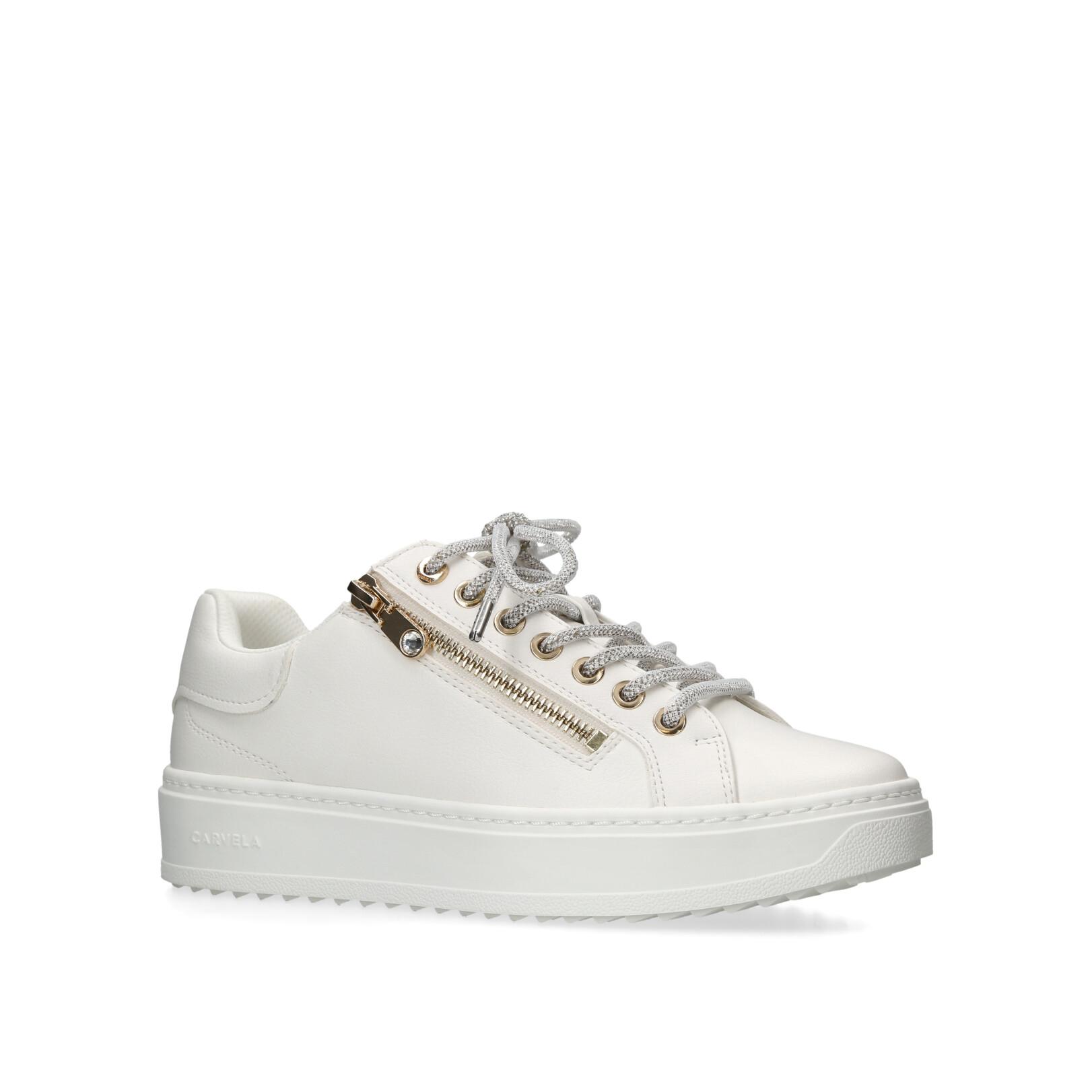 Carvela store white trainers