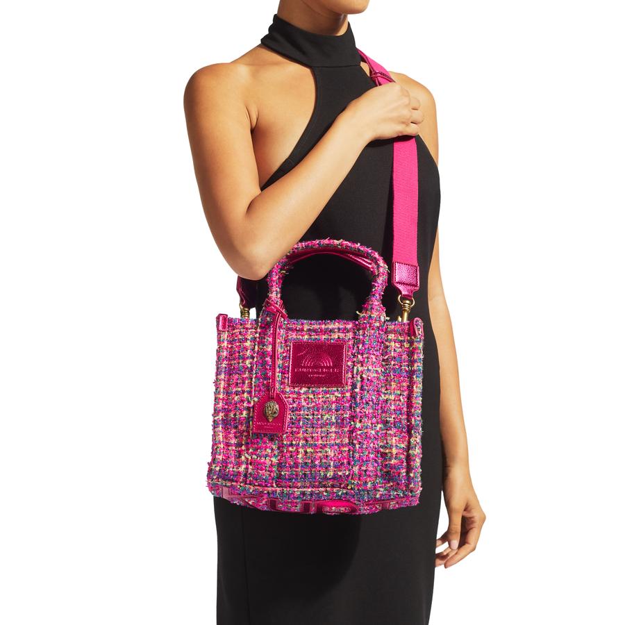 Kurt geiger pink tweed bag hotsell