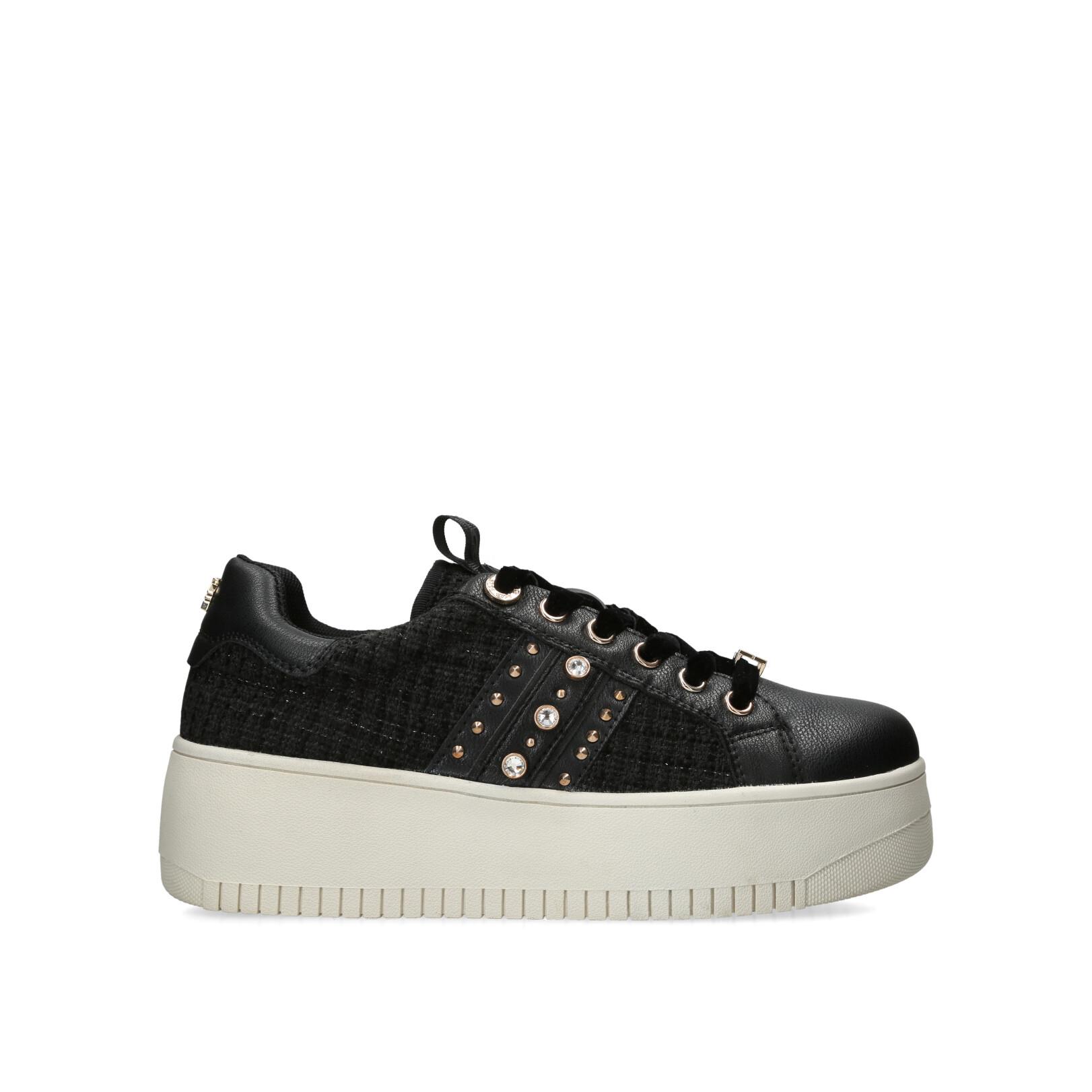 Kurt geiger black sparkly on sale trainers