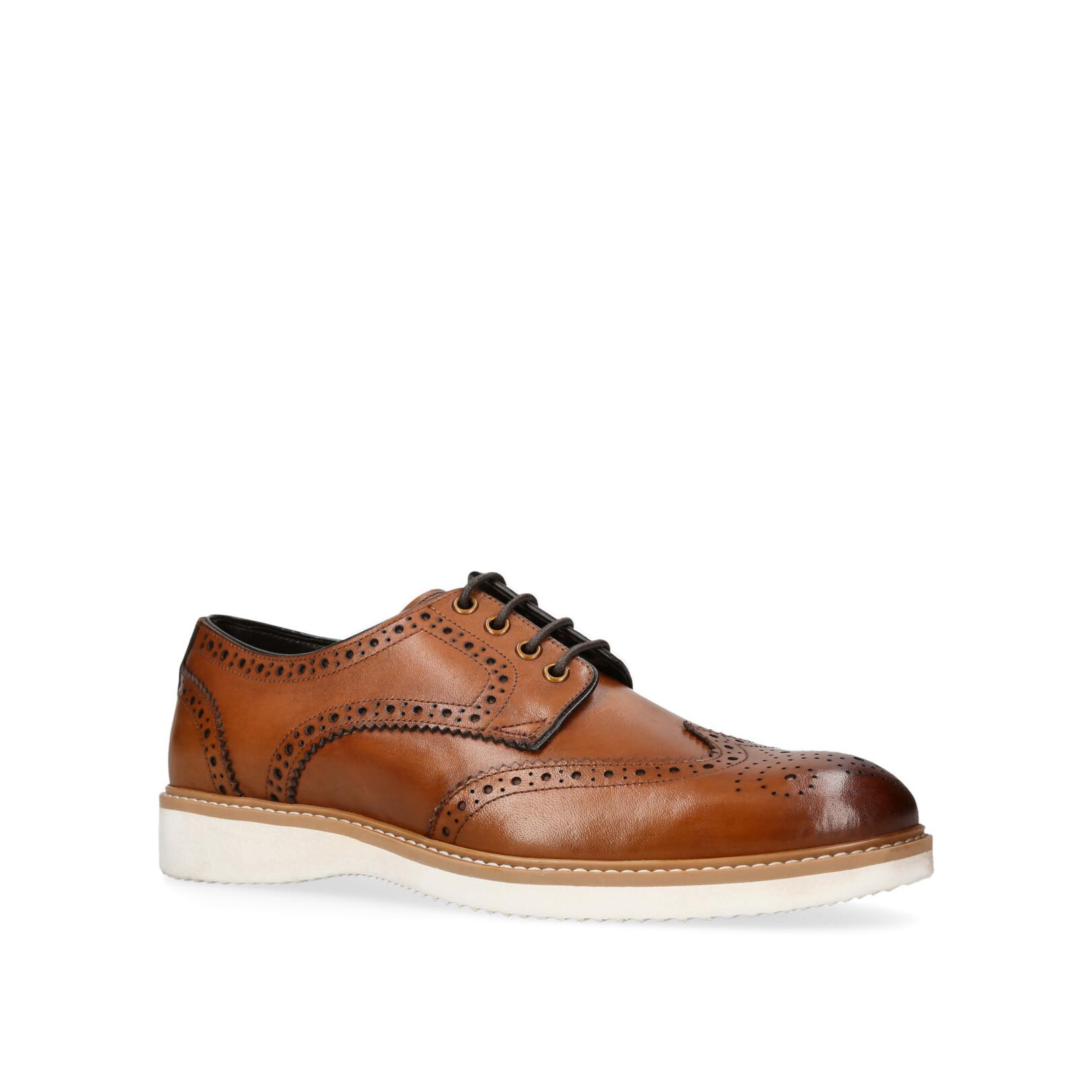 シュコー frankie-brogue-tan-leather-kg-