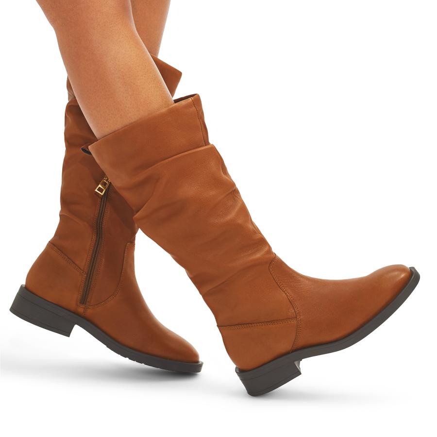Carvela tan knee high boots shop