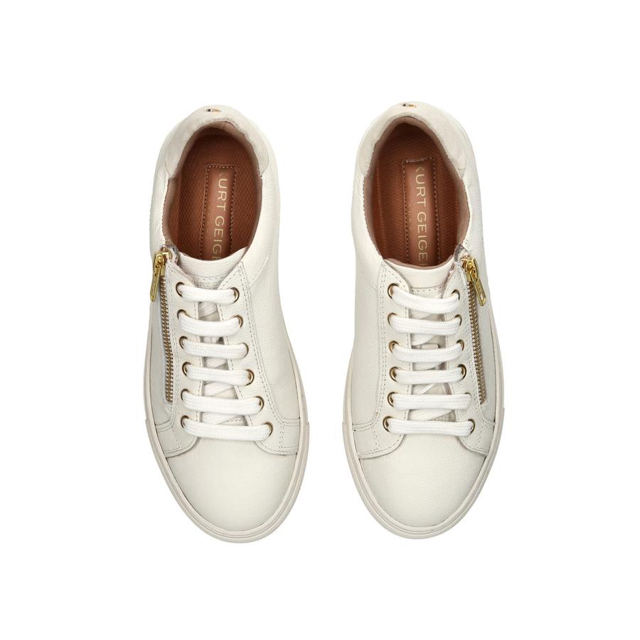 Kurt geiger womens white trainers online