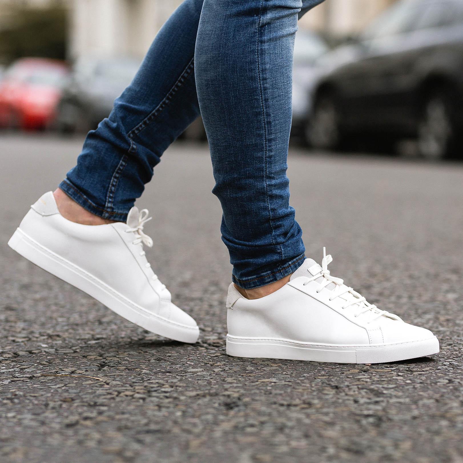 Mens white kurt geiger trainers on sale