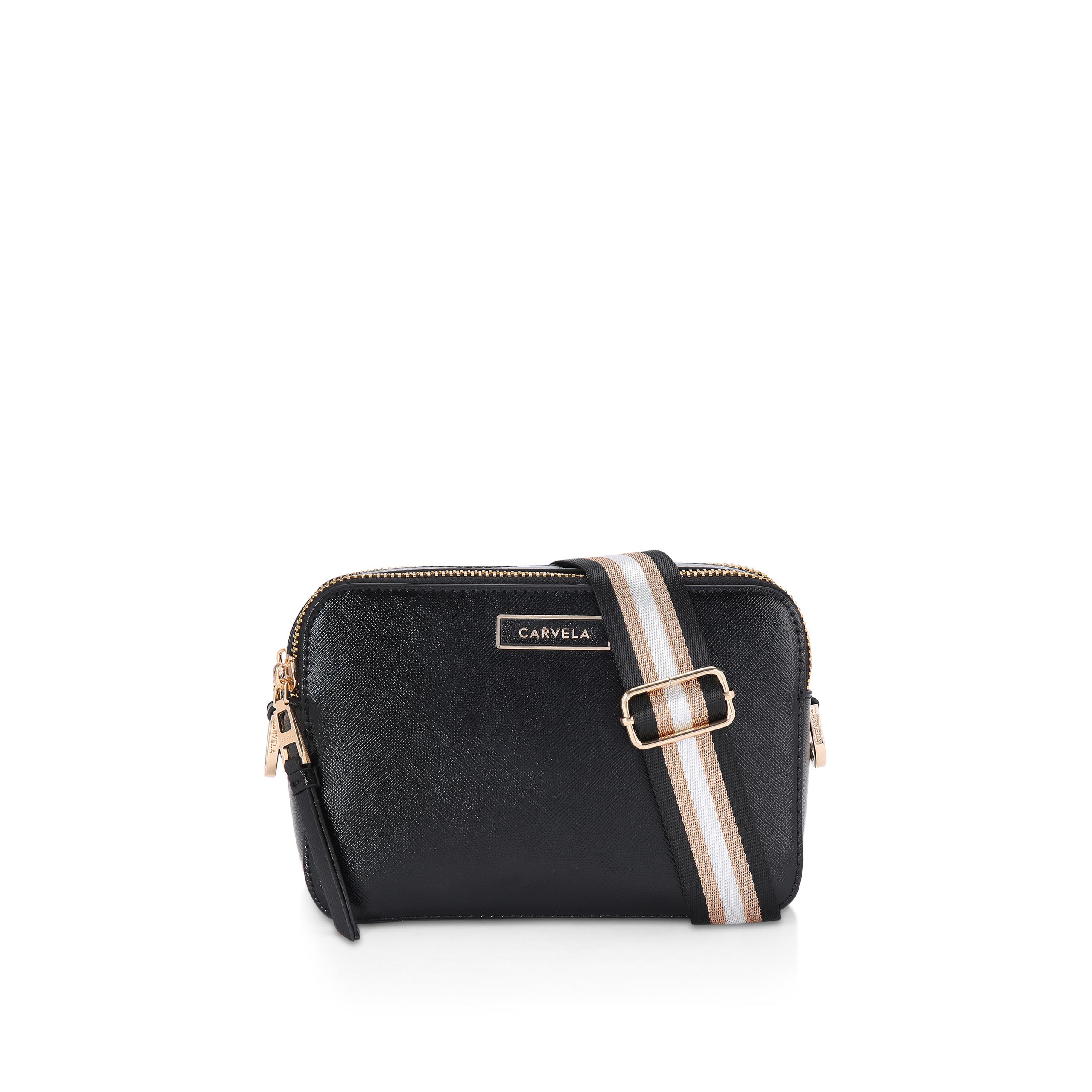 River island black triple compartment bag hot sale