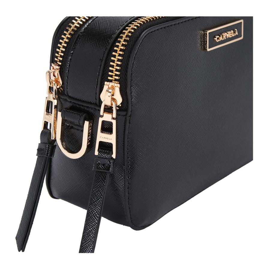 Black crossbody camera bag hotsell