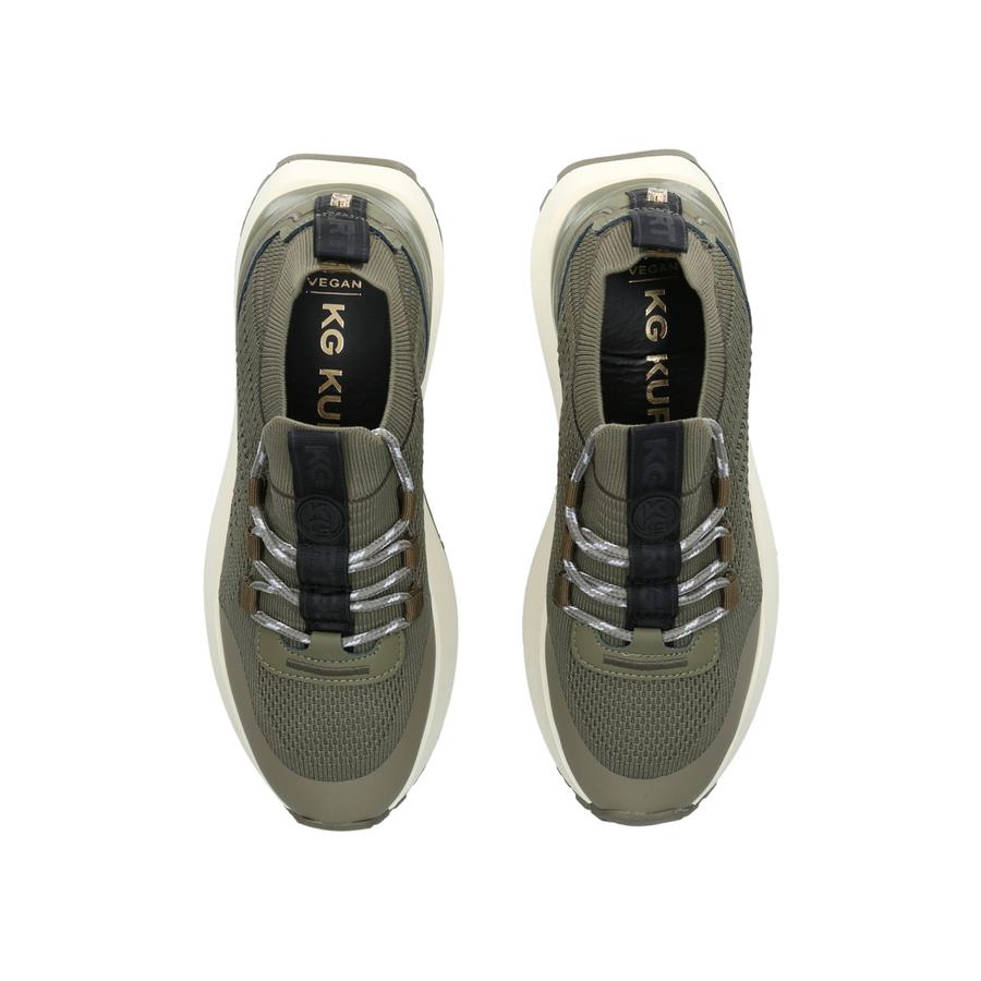 Kurt geiger khaki trainers clearance