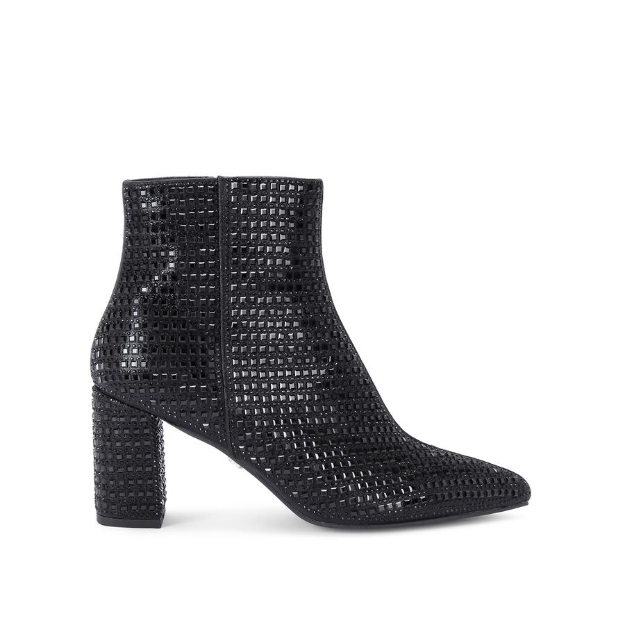 Black and white snakeskin ankle boots best sale