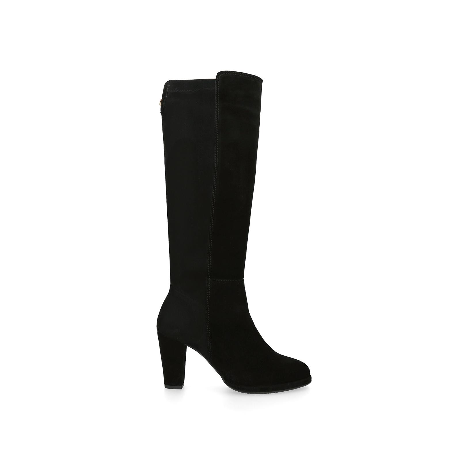 Black below the knee boots best sale