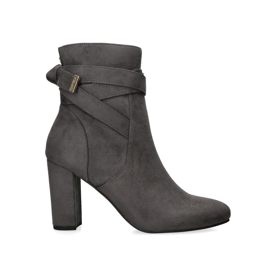 Grey suede ankle boots womens best sale