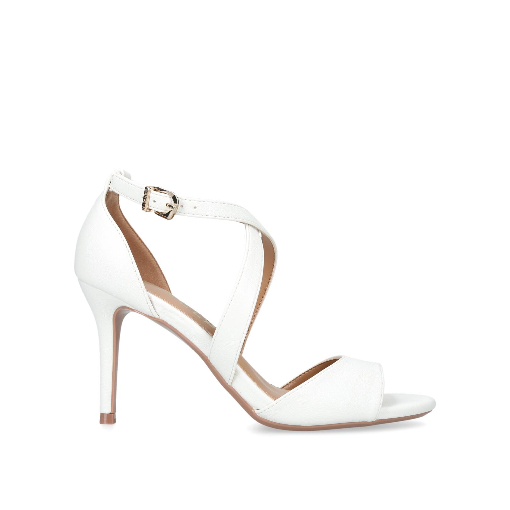 Carvela white heels best sale