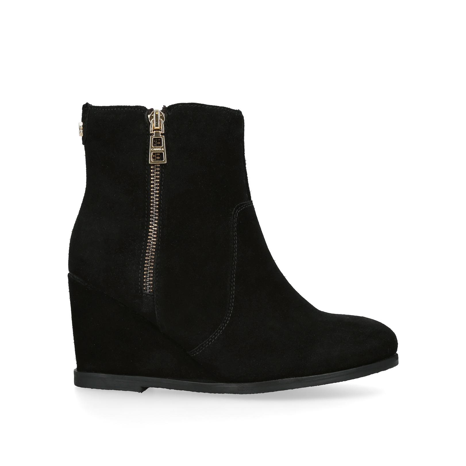 Carvela black store suede ankle boots