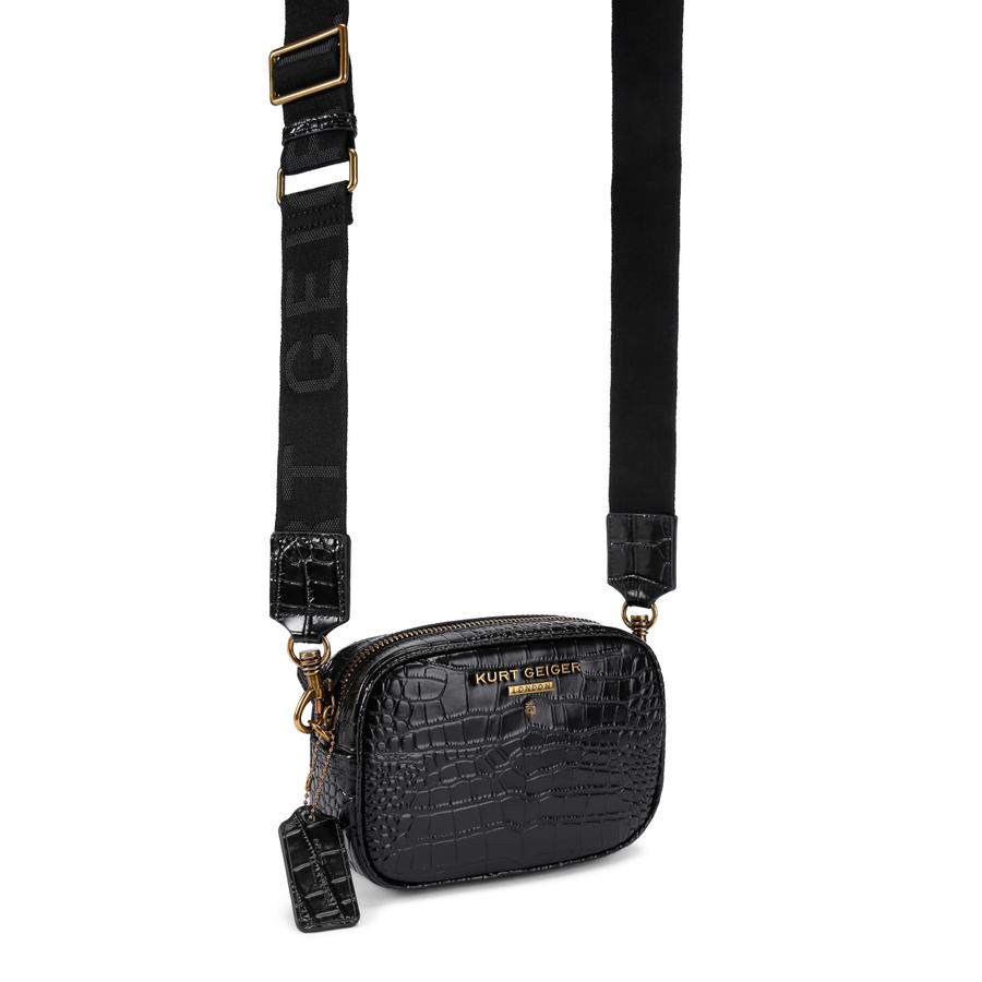 Coach leather crossbody camera bag black hotsell