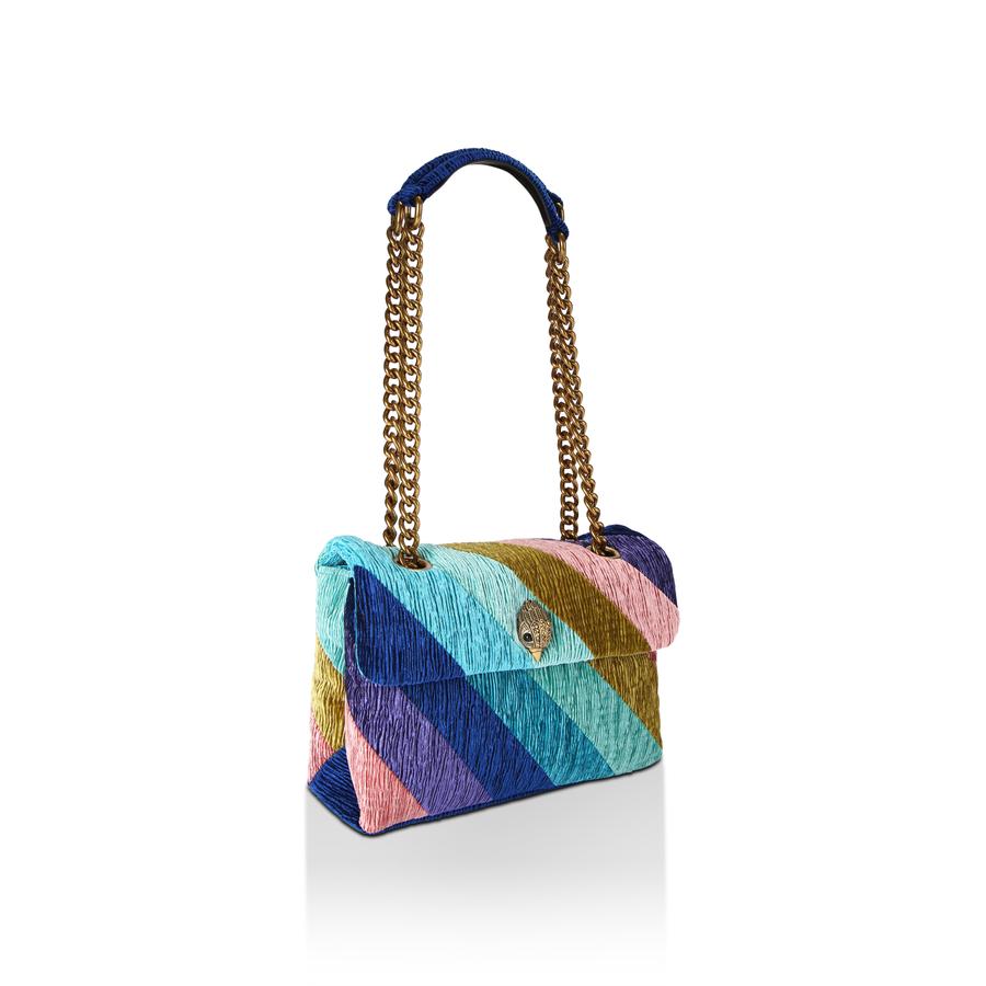 VELVET SOFT KENSINGTON KURT GEIGER LONDON EVENING BAGS