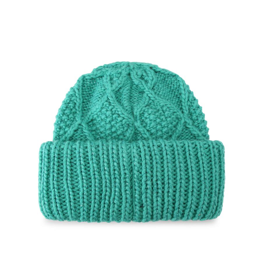 METALLIC KNIT BEANIE - KURT GEIGER LONDON HATS display picture 2