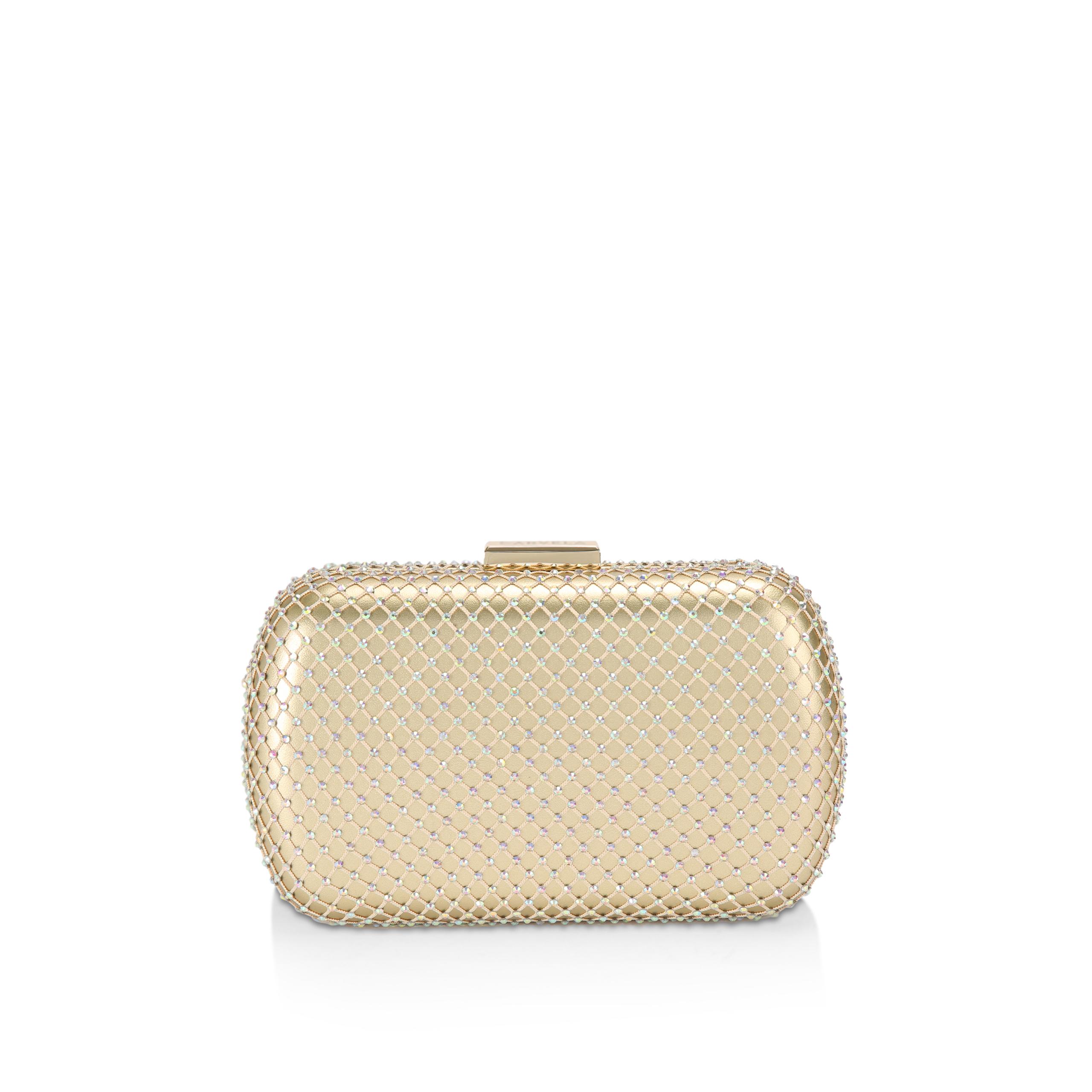 Carvela sales gold clutch