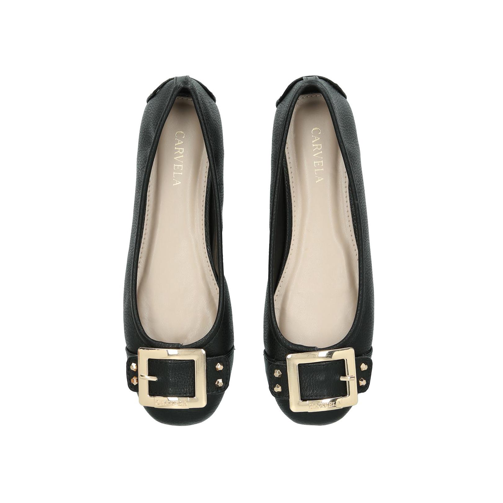 Carvela flat black store shoes