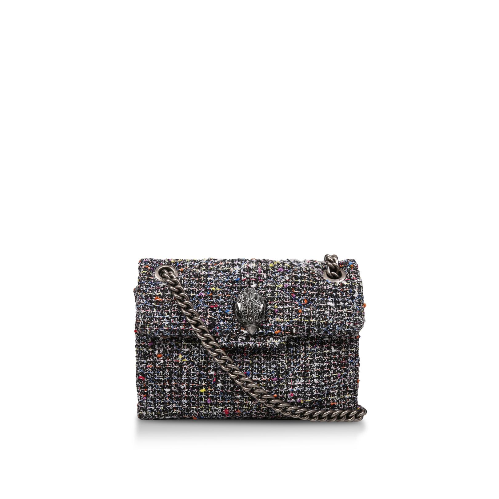 Kurt geiger tweed mini kensington online bag