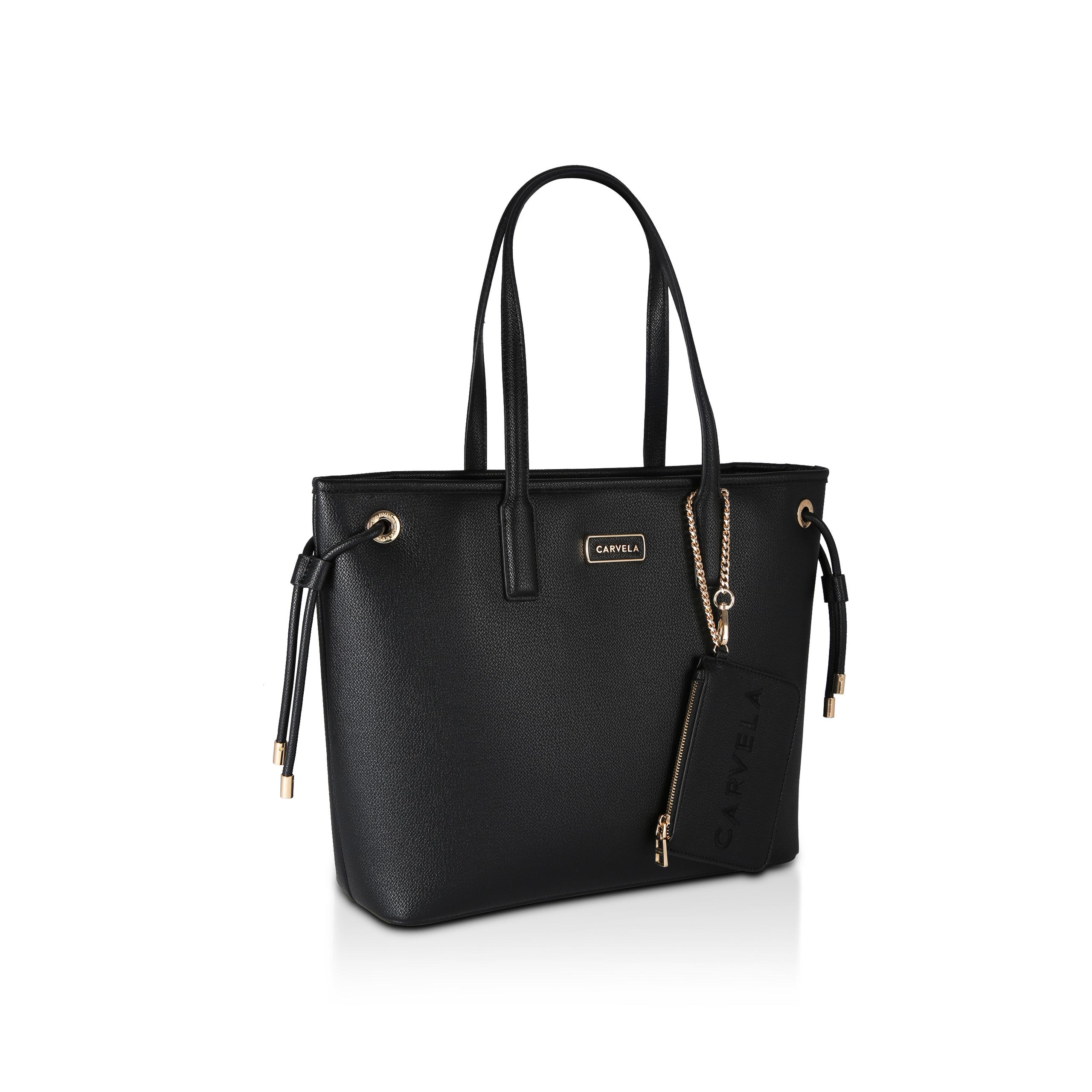 Black carvela 2025 tote bag