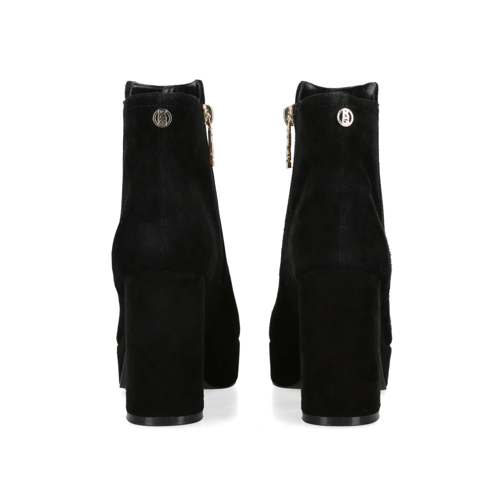 Shoreditch Kurt Geiger Black Suede Ankle Boots Kurt Geiger London