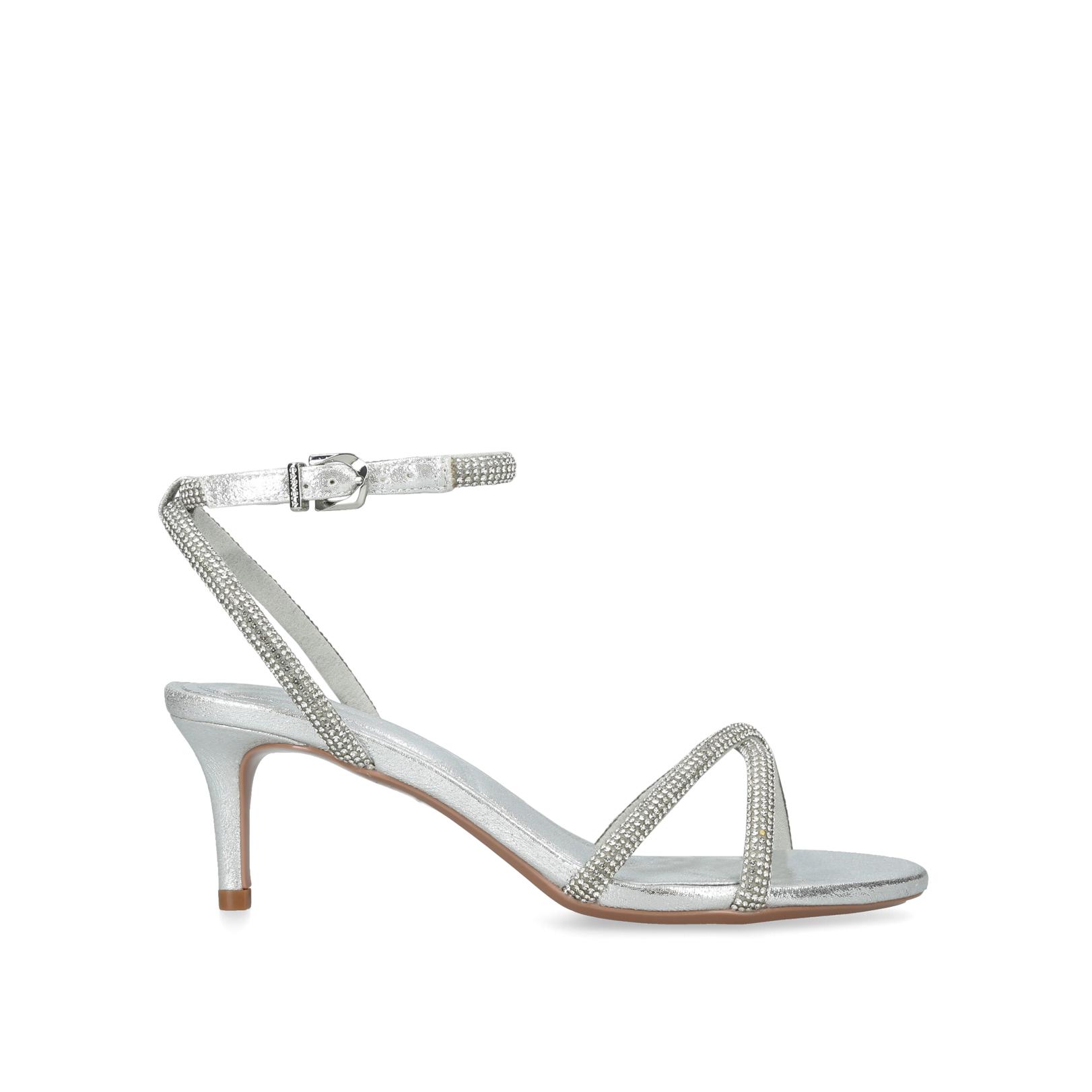 Carvela hot sale silver heels