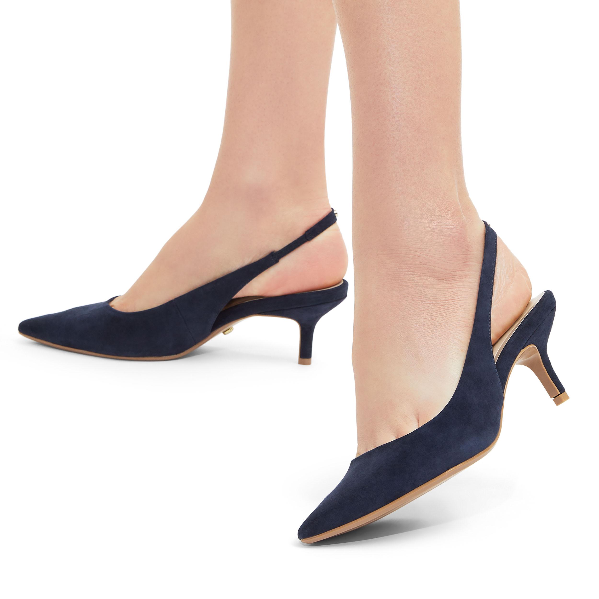 Lotus Navy Blue Violette Navy Slingback Shoes RIVA SLING CARVELA