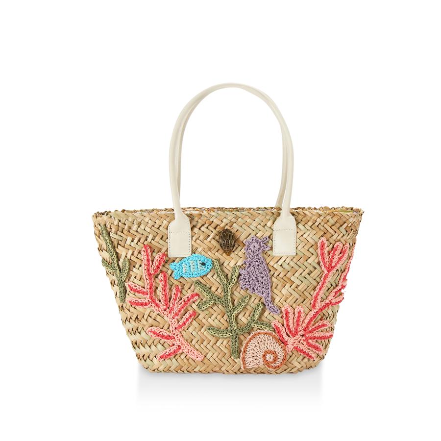 Straw beach basket hotsell