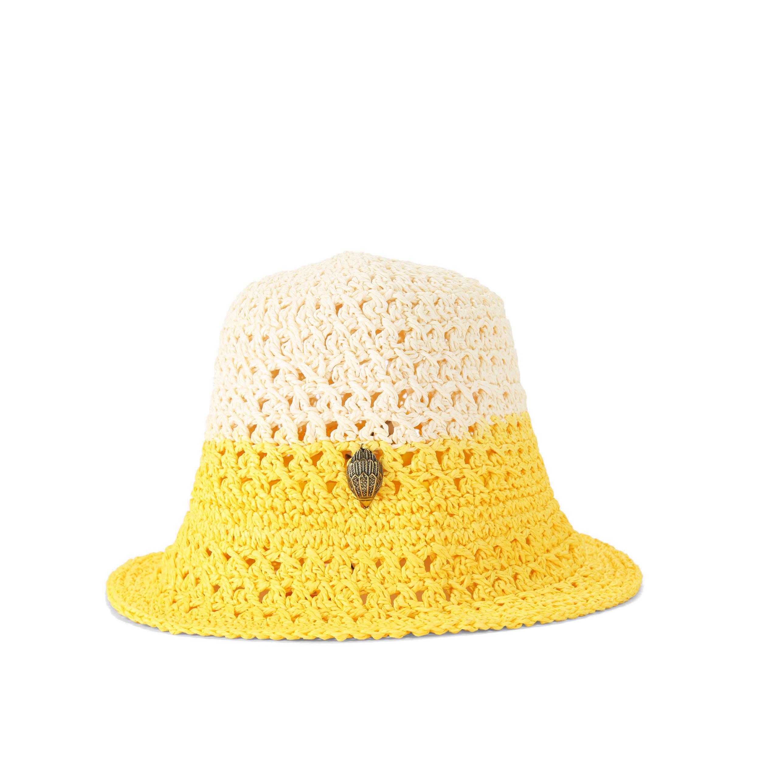 STRAW BUCKET HAT - KURT GEIGER LONDON HATS display picture 2