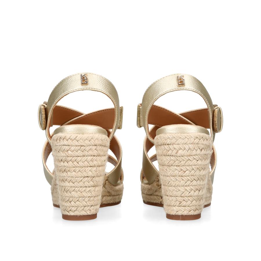 Kurt geiger gold wedges clearance