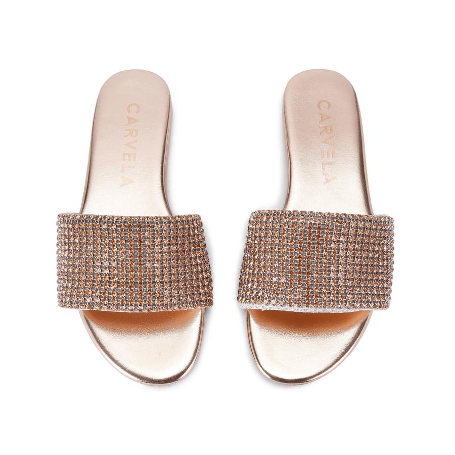 Carvela glimmer sandals gold store