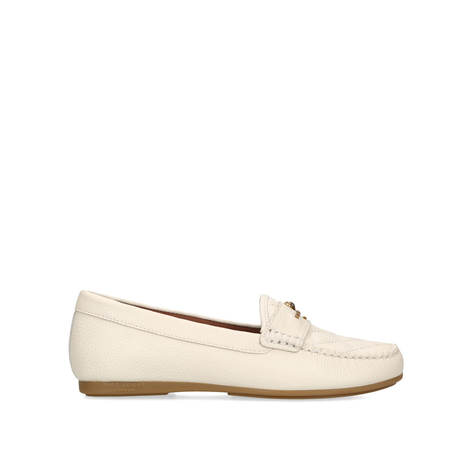 Kurt geiger white hot sale loafers