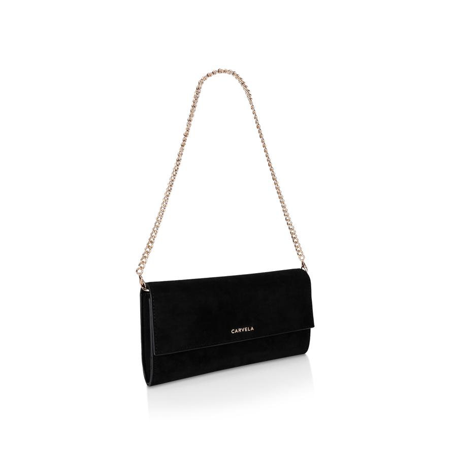 Black clutch bag with chain online