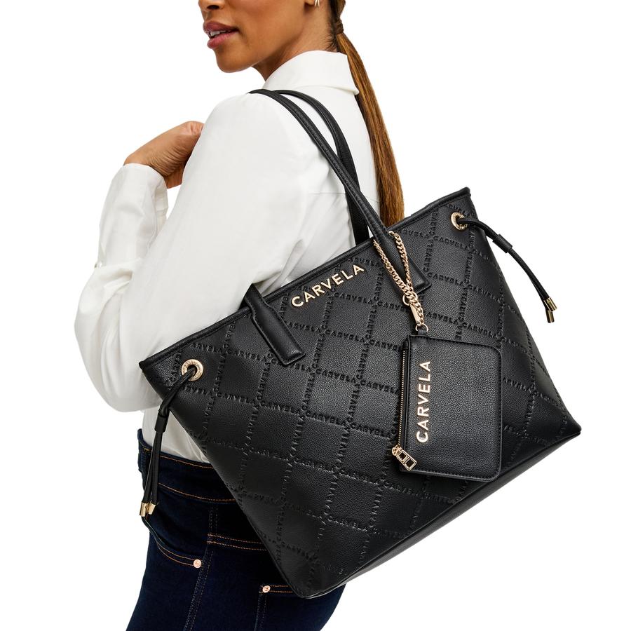 QUILTED CARVELA TOTE CARVELA HANDBAGS