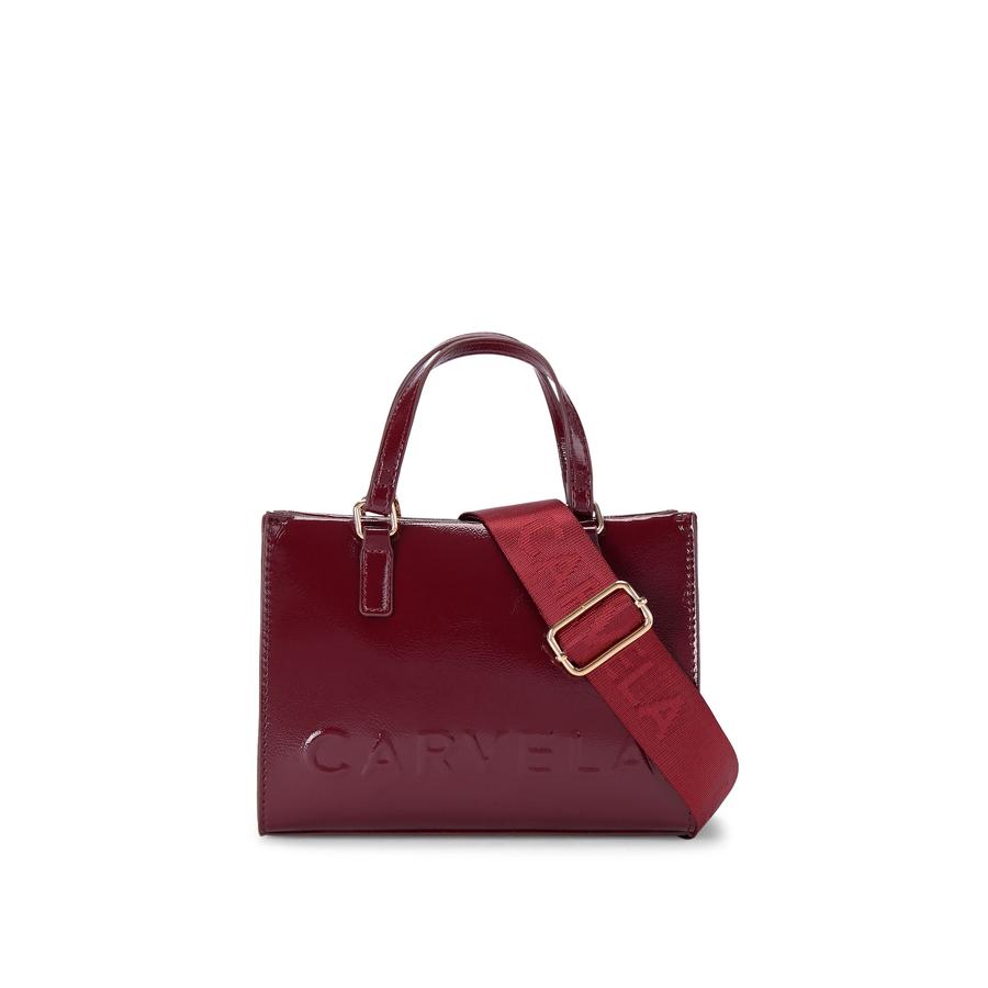 Red carvela bag deals