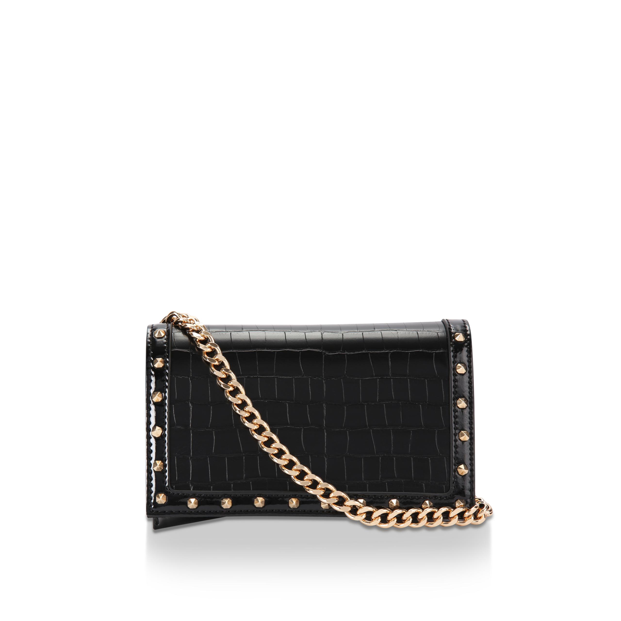 Black studded cross body bag hotsell