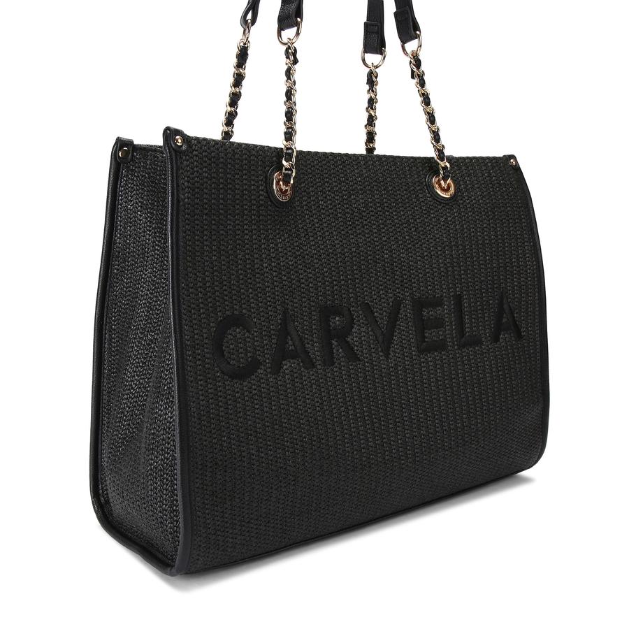 RAFFIA CHAIN TOTE CARVELA HANDBAGS