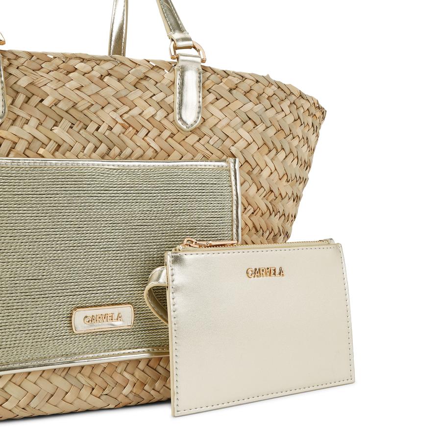 GALA STRAW TOTE CARVELA HANDBAGS