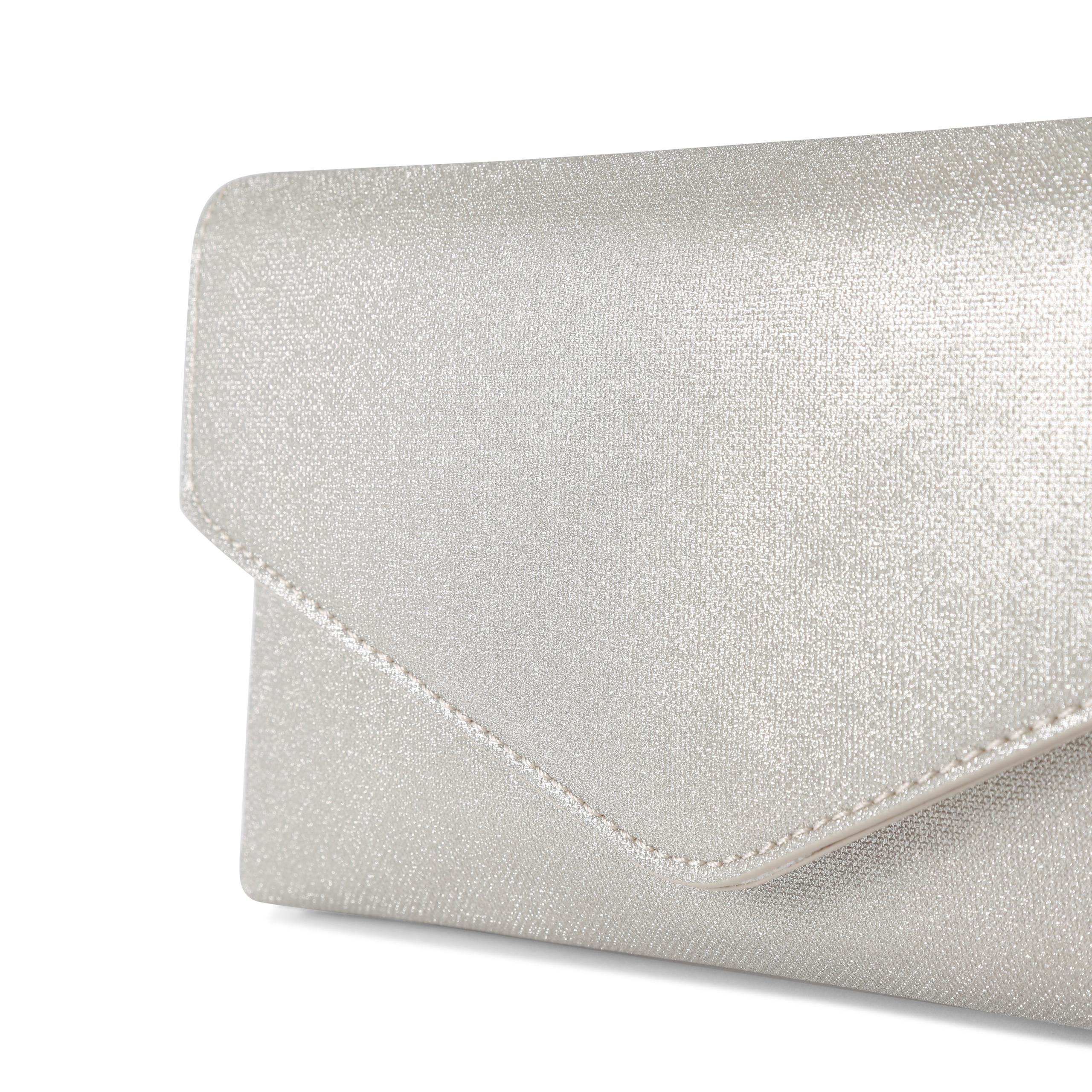 Kurt geiger silver clutch bag hotsell