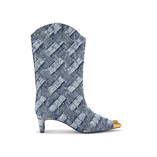 Kurt Geiger London Regent Denim Western Boot