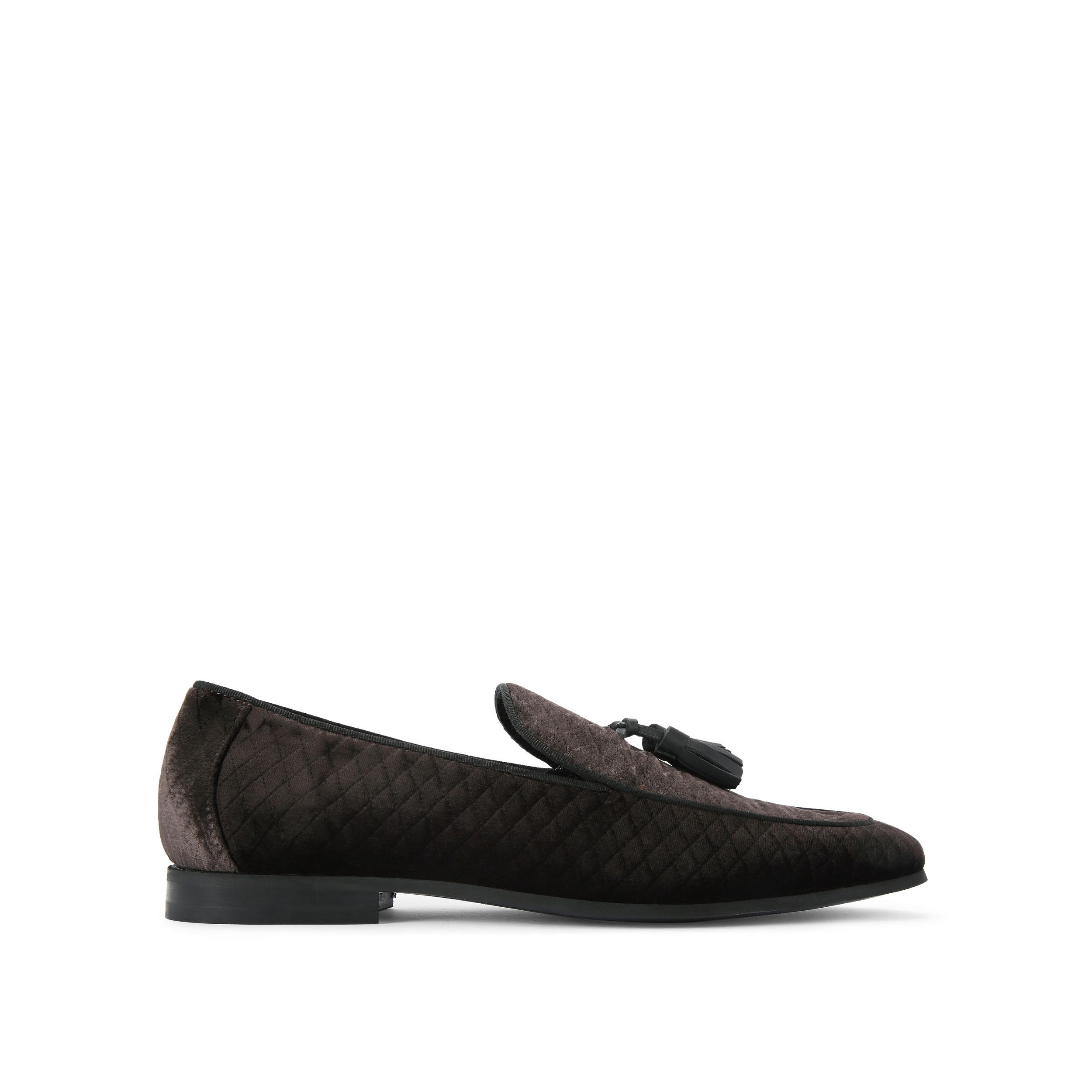 Kurt Geiger Henry  Quilted Black Tassel Loafers Henry Loafer Black Velvet Dress Shoes | Kurt Geiger main image 3