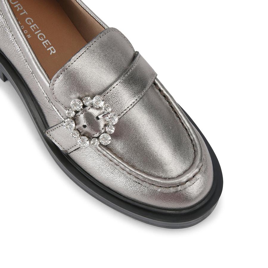Children's GG loafer in beige and blue GG canvas | GUCCI® US
