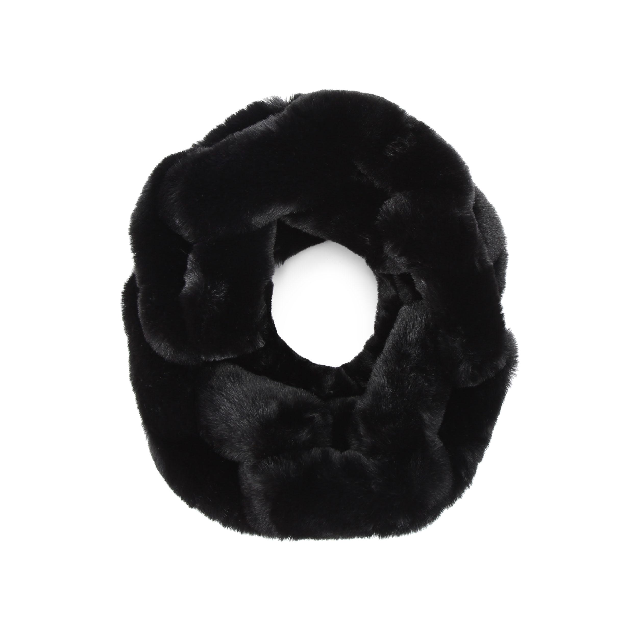 FAUX FUR CHAIN SCARF - KURT GEIGER LONDON KNITTED SCARVES