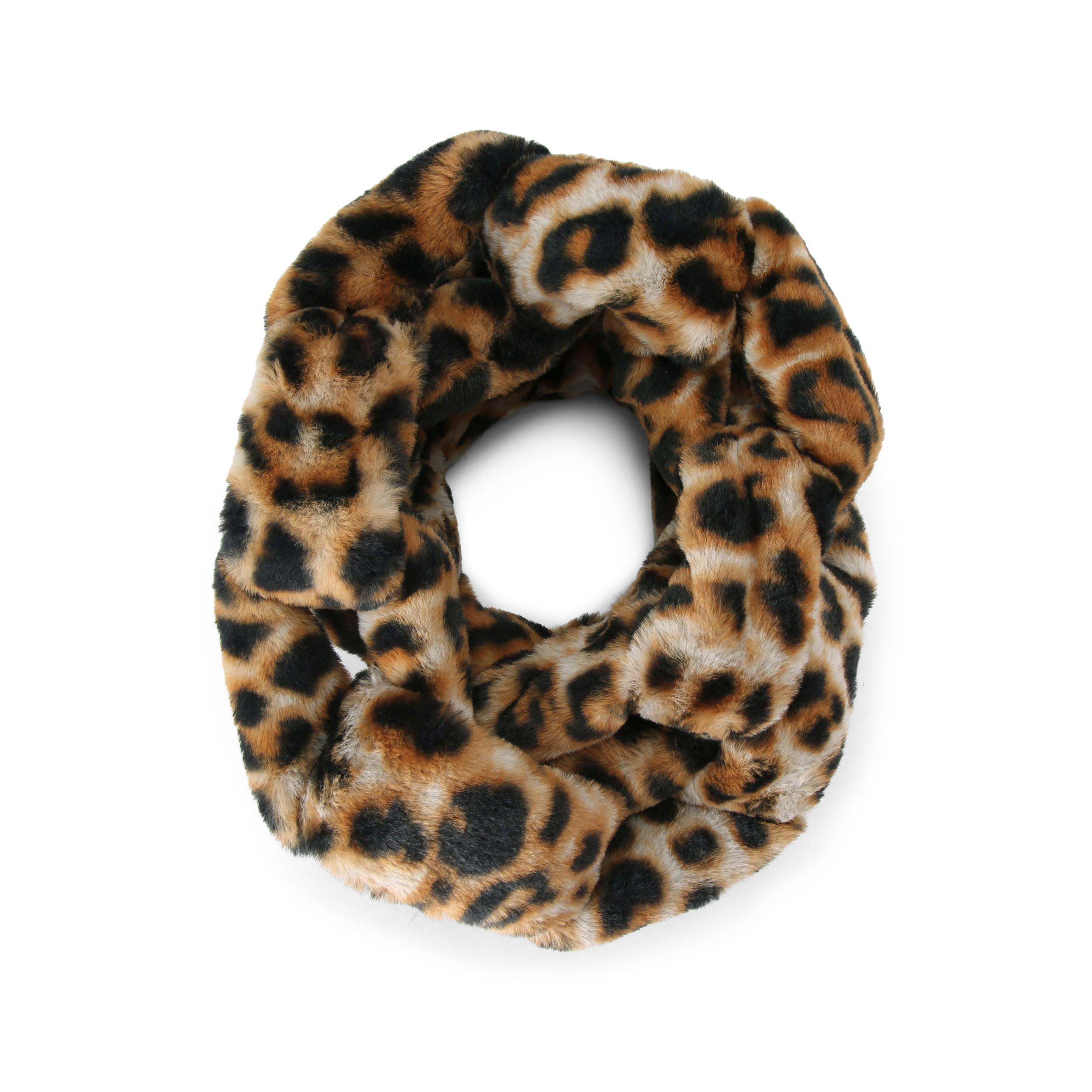 FAUX FUR CHAIN SCARF - KURT GEIGER LONDON KNITTED SCARVES
